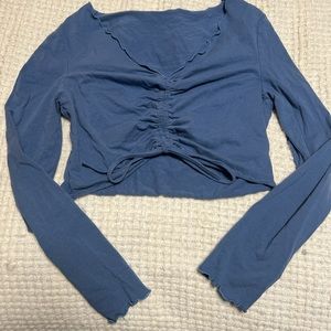 Blue SHEIN crop top